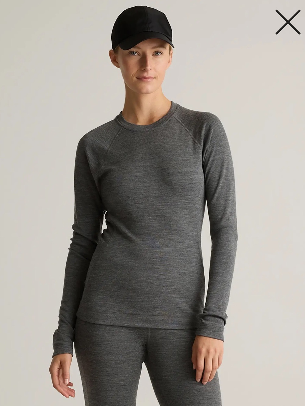 Quince 100% Merino Wool Cold Weather Base Layer Crew